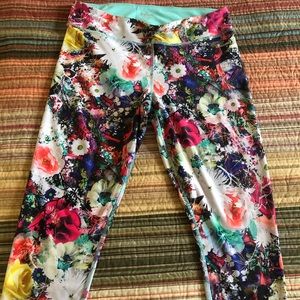 Spalding floral workout legging, cropped